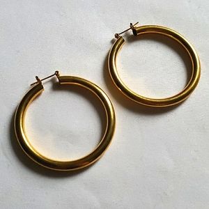 Gold color hoop earrings